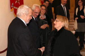 La Presidente M.L. Preca con il Console  Enrico Gurioli