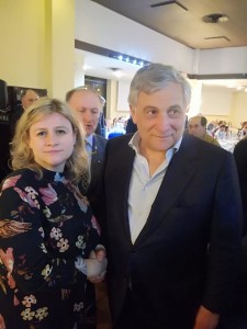 Raffaella Ridolfi  con Antonio Tajani